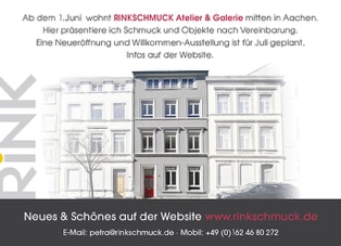 Mit Atelier und galerie nach Aachen